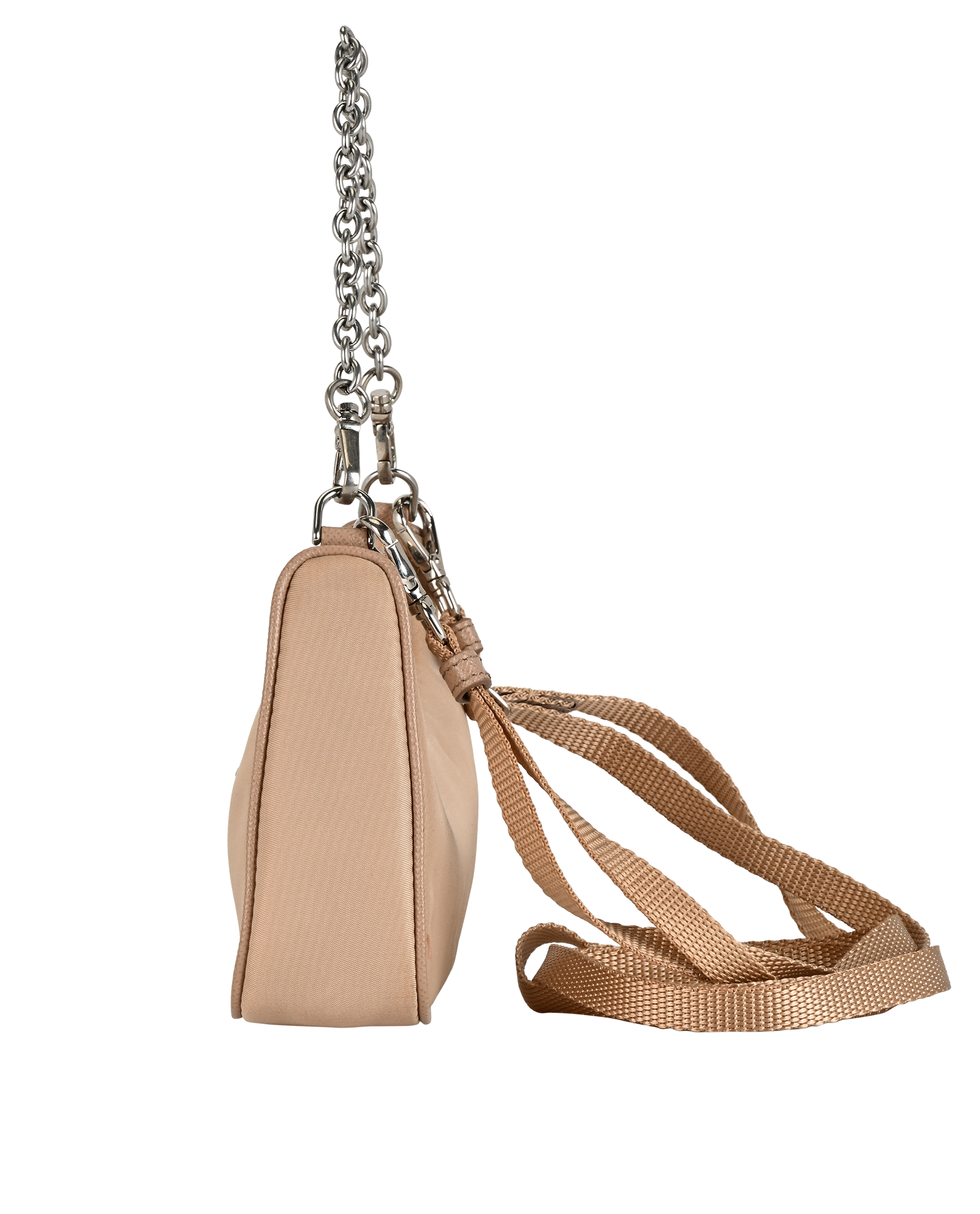 Mini Re-Edition, &pound;490, Handbags, Beige, Nylon, Bottom view